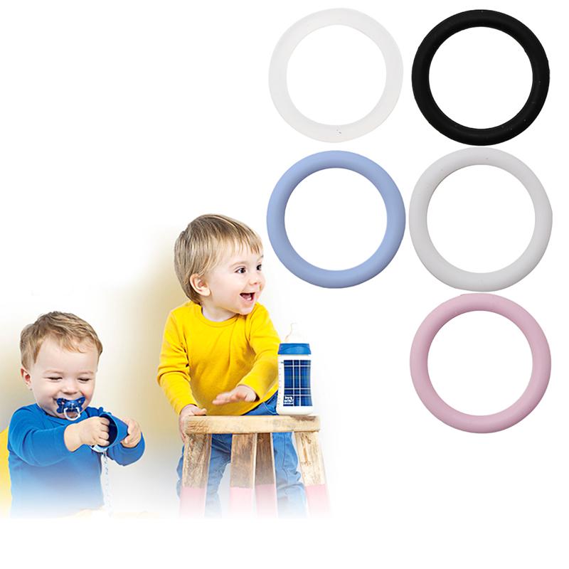 5 шт. силиконовых колец O-Rings для детской пустышки, держателя для соски-пустышки с цепочкой для MAM