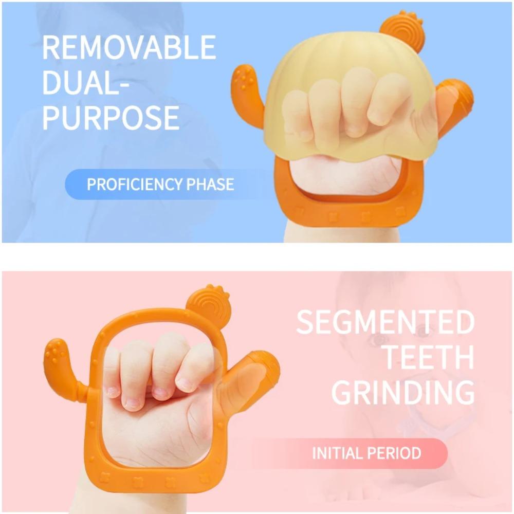 Детские аксессуары для ухода за полостью рта новорожденных силиконовая палочка для зубов кактуса для обучения укусу для ребенка