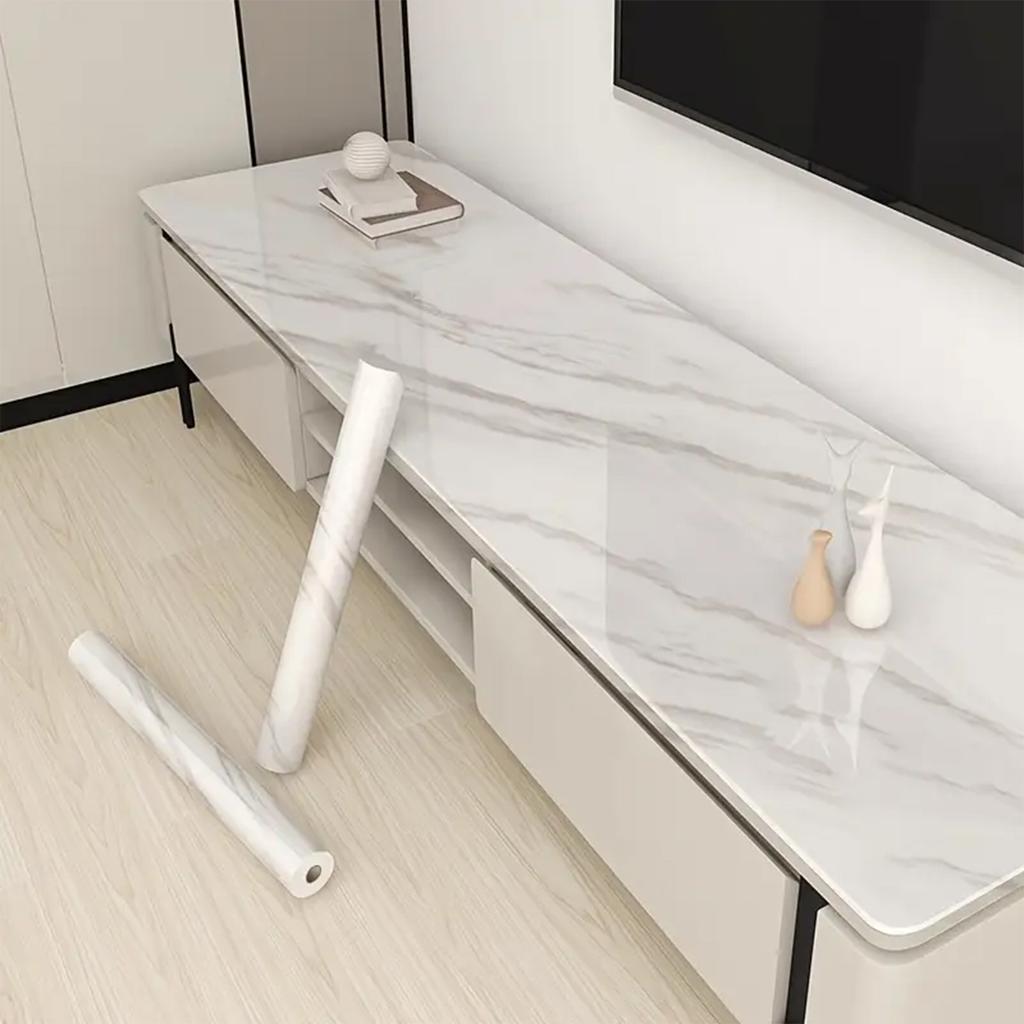 Современные мраморные самоклеящиеся обои - Водонепроницаемый ПВХ самоклеящийся винил для кухни, ванной комнаты, шкафов, стен - Сделай сам домашний декор