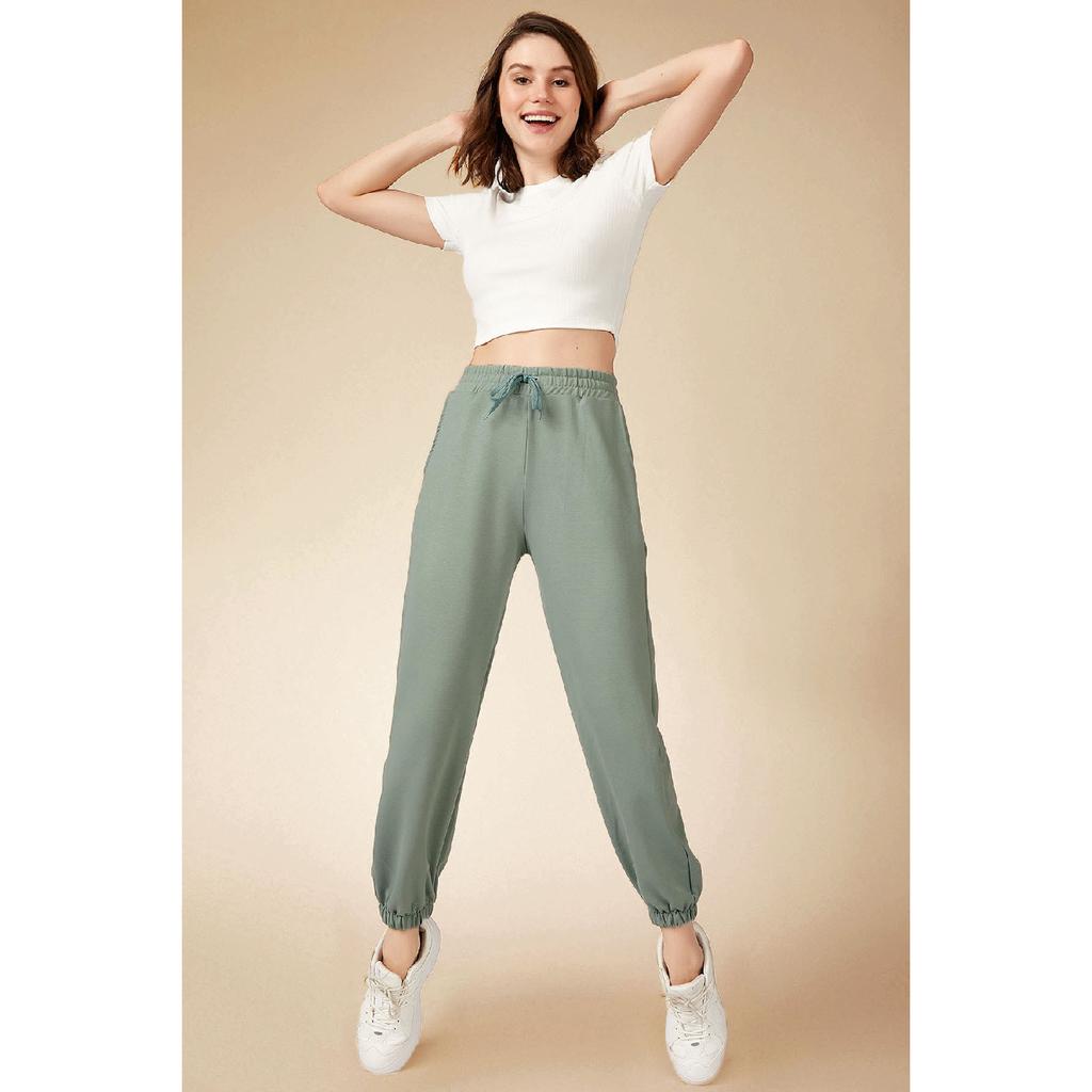 Women's Gray Pocket Sweatpants Cr00327