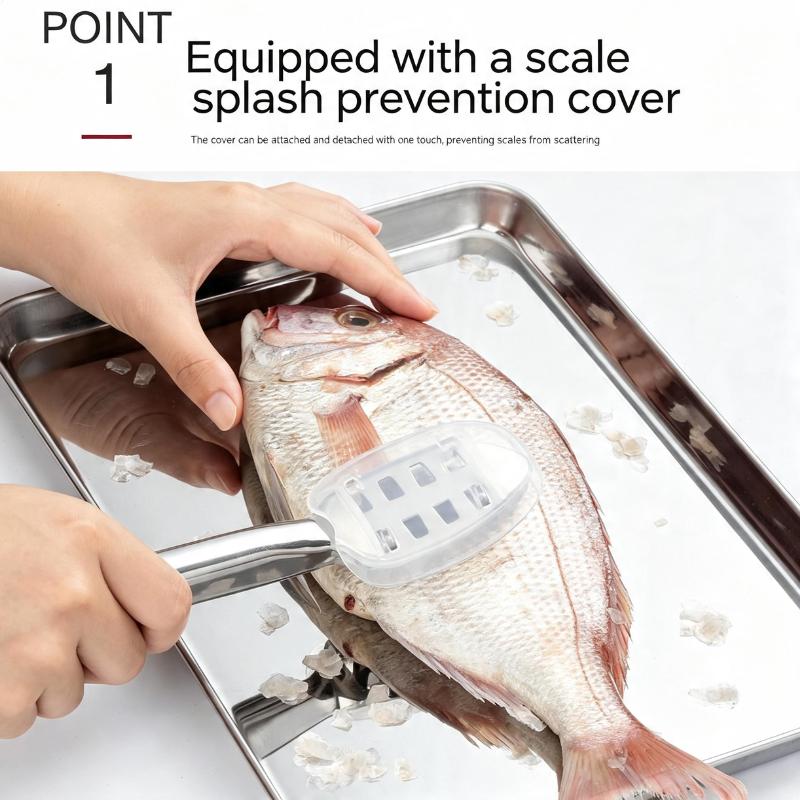 KAI SELECT100 Fish Scaler Stainless Steel Fish Scale Remover Made in Japan DH-3016