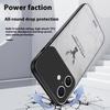 For iPhone 17 Case Deer Pattern Cloth Texture PU + PC + TPU Phone Cover