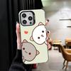 Мультяшный Милый Персик Гома Ударопрочный Чехол для Телефона для iPhone 17 Air 16 16E 15 Pro Max 14 Plus 13 Mini 12 Задняя Крышка Противоударный Fundas