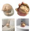 Vulgar Figurine Bathroom Decoration Creative Weird Decor Modern Art Statue Kitschy Figurine Holding Nose Bathroom Statue