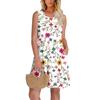 Womens Summer Dresses Loose  Sleeveless Sundresses Dress With Pockets