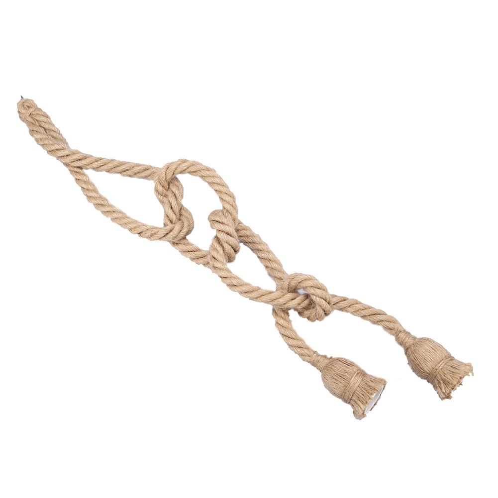 2 м E27 винтажный пеньковый канат потолочный светильник основание подвесной светильник патрон лампочки 85-265 В (2*держатель)