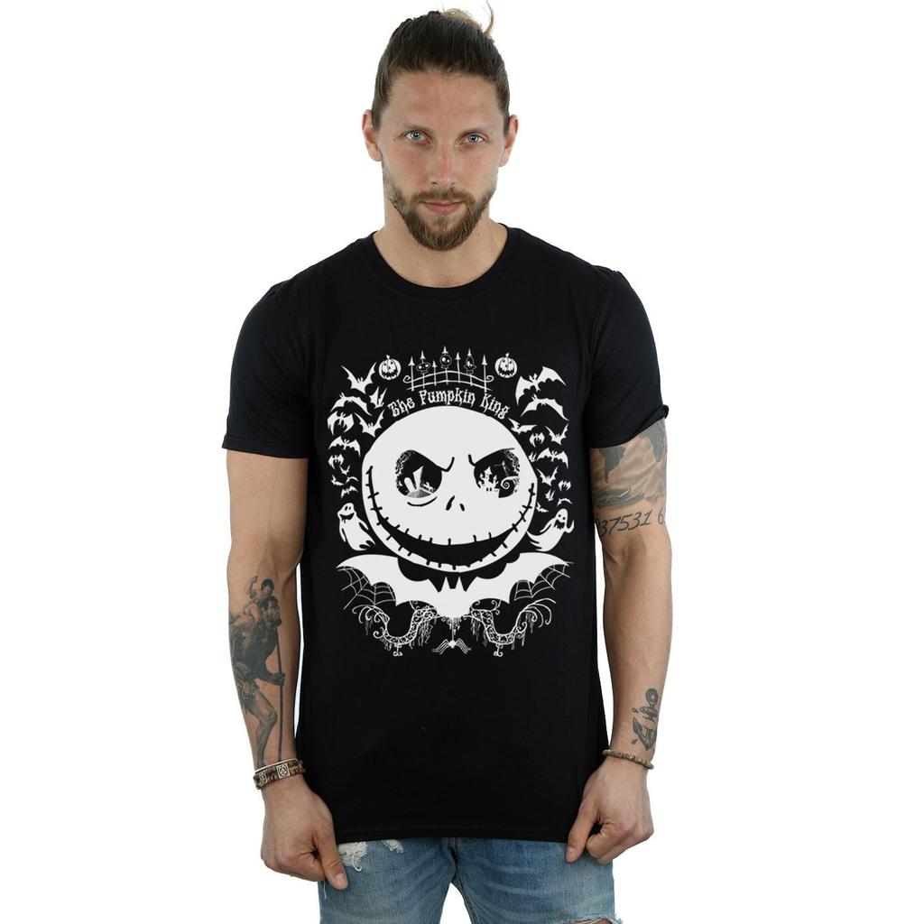 Disney Mens Nightmare Before Christmas Jack The Pumpkin King T-Shirt