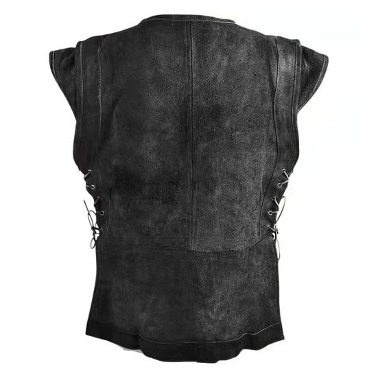 Мужской средневековый панк-жилет викингов, костюм Арчера для косплея, для взрослых, нагрудный доспех, наряд для ролевой игры, куртка-куртка, мужской охотничий жилет на Хэллоуин, пиратский жилет