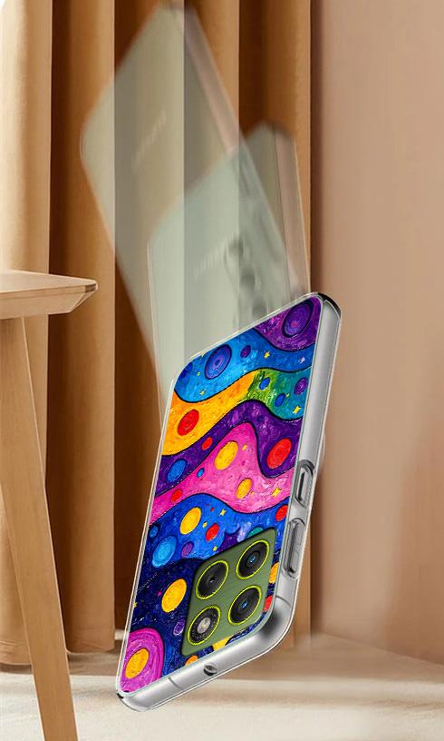 Etui Do Motorola Edge 70 Obudowa Foto Case Plecki Grafika Fale + Szkło