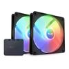 NZXT F140 RGB CORE TWIN PACK RGB контроллер освещения корпусной вентилятор ПК FN1925 и [черный] RF-C14DF-B1