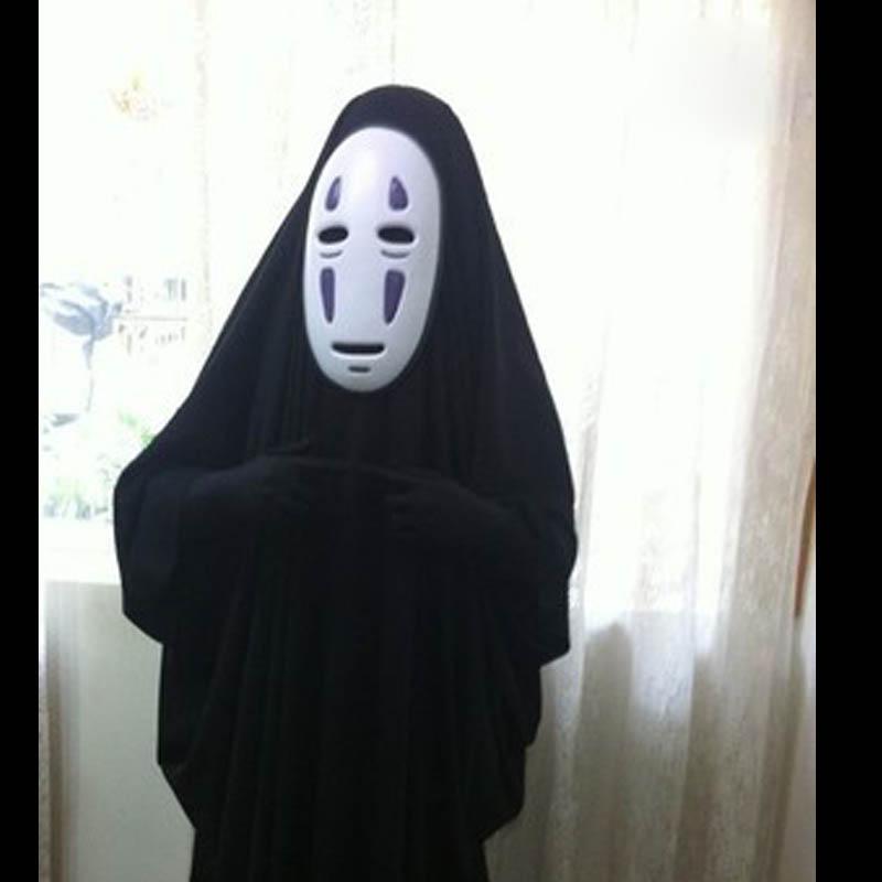 Взрослый Унесенные Призраками Костюм Безликого Человека Аниме Миядзаки Хаяо Костюмы Безликого Человека С Перчатками Дети Хэллоуин Одевание Реквизит