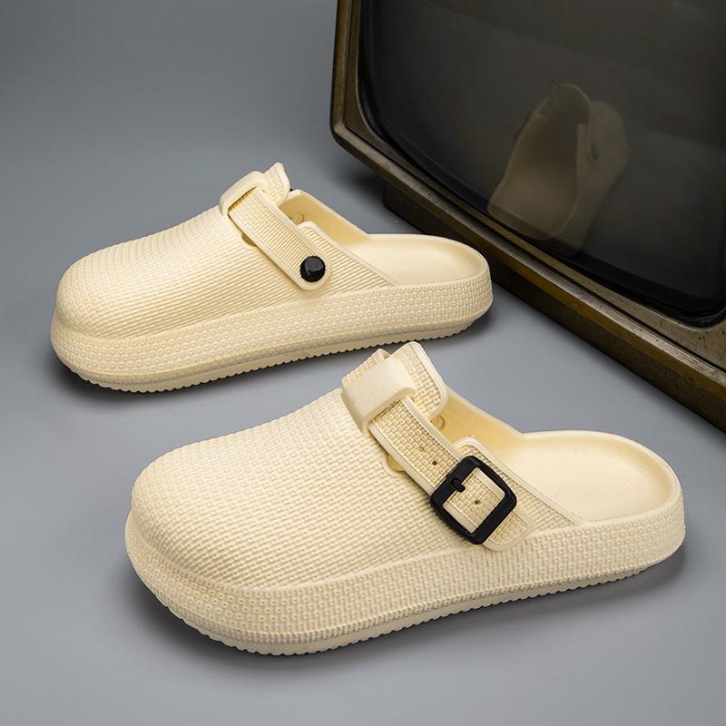 Лето 2025 новые уличные пляжные дышащие нескользящие удобные сандалии-баотоу из ЭВА для пар, горячие продажи