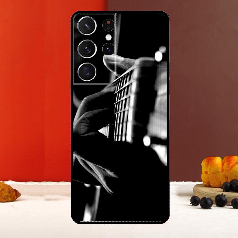 Музыкальный чехол для гитары для Samsung Galaxy S23 S20 FE S21 FE S22 Ultra S8 S9 S10 Plus Note 10 Note 20 Ultra