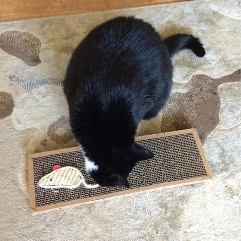 Кошка Котенок Игрушка Когтеточка Игрушка Гофрированный Безопасный Картонный Когтеточка Кровать Кошачья Мята