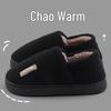 2025 New Non-slip Thick Sole Cotton Slippers for Men & Women - Warm Velvet, Indoor/Outdoor Comfort, Autumn/Winter