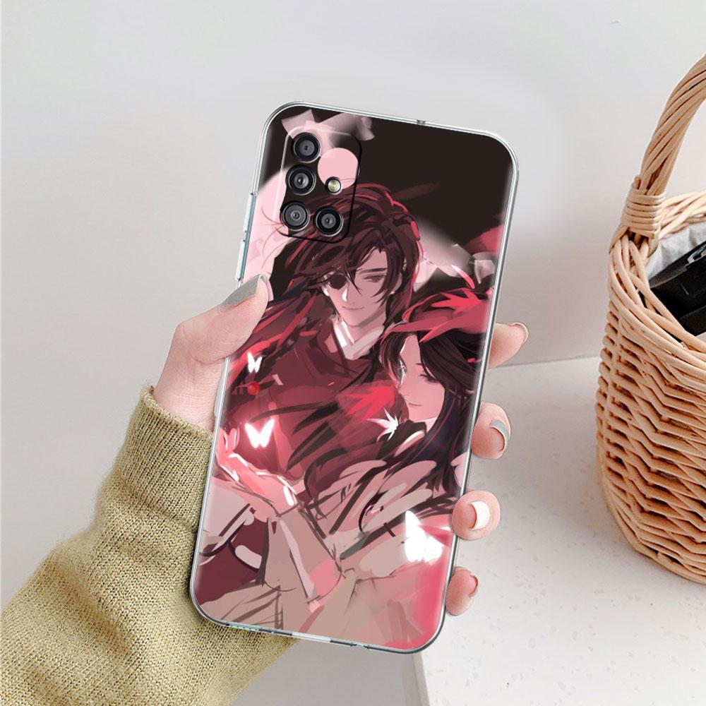 Soft Phone Case For Samsung Galaxy A51 A21s A71 A12 A31 A52 A41 A32 A02s A11 A72 A42 Clear Back Cover Chinese Tian Guan Ci Fu