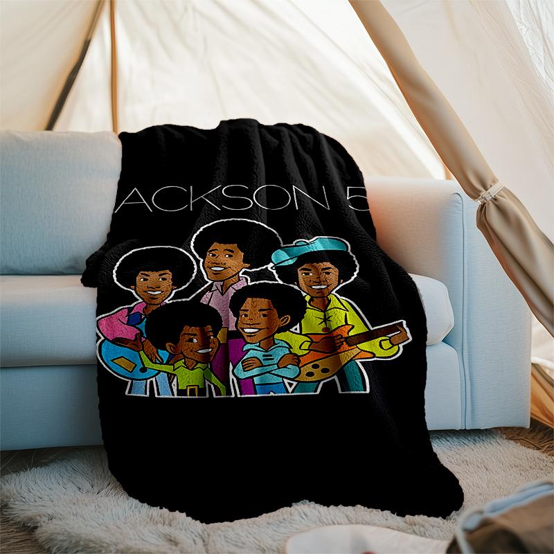 The Jackson printed throw blanket—soft,warm;versatile blanket for all seasons—perfect as &air-conditioning throw,nap blanket