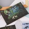 30pcs Vintage Luminous Postcard Glow In The Dark Forest Streamer Animal Greeting