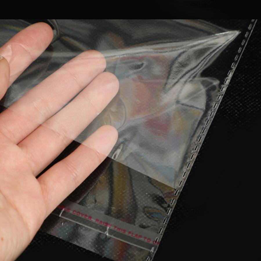 100pcs OPP Bag Self-adhesive Bag Clothing Packaging Bag Transparent Plastic Self-adhesive Self Sealing Adhesive