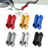2PCS Motorcycle Rearview Mirror Extenders Kit, 8mm Aluminum Alloy Base Screw Bracket, Motorcycle Rearview Mirror Adapter Kit, Motorbike Replacement Ac