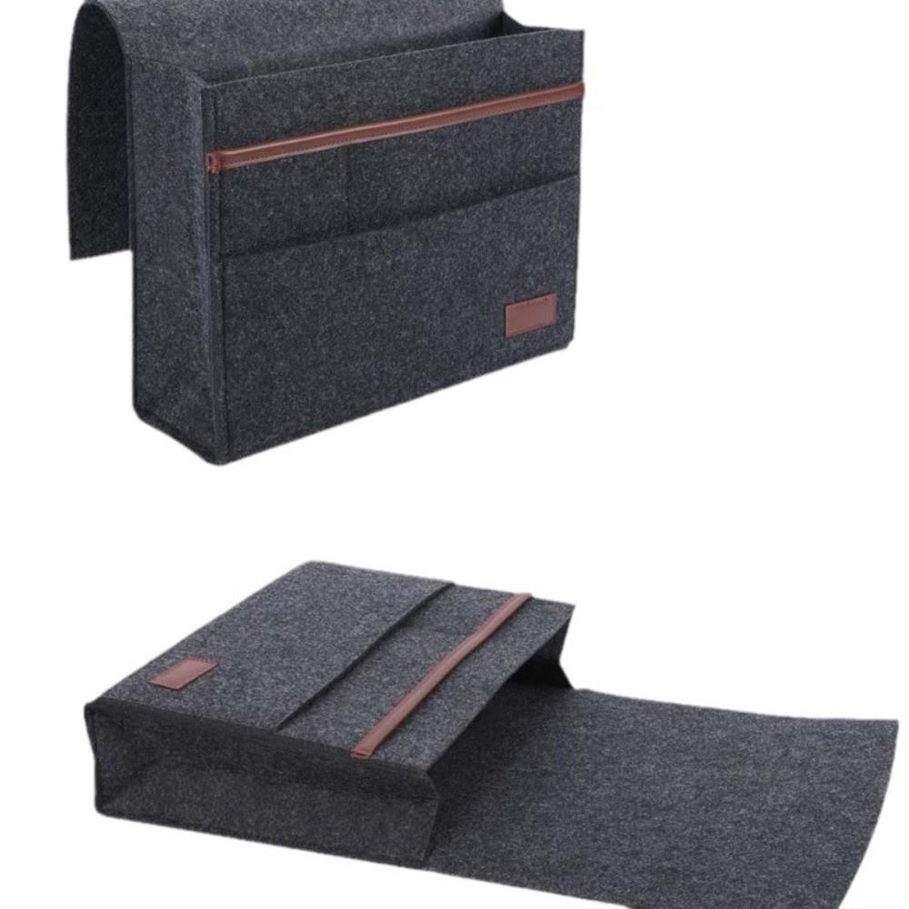 Подвесной прикроватный органайзер с несколькими карманами, экономящий место, держатель для пульта и салфеток, кровать