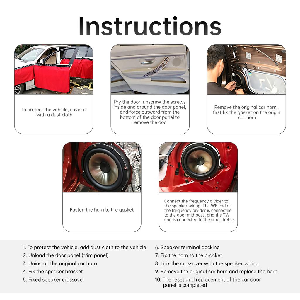 Пара 6,5-дюймовых 600 Вт 2-полосных коаксиальных автомобильных Hi-Fi динамиков Высокая мощность Шелковый купольный твитер Всепогодные Полный буст