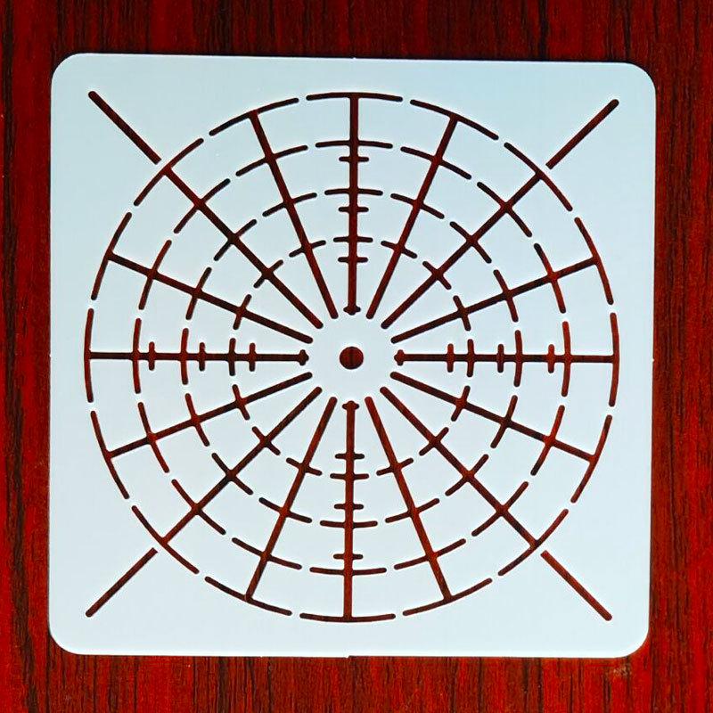 Трафарет паутины «Мандала»: Шаблон для самостоятельной росписи стен