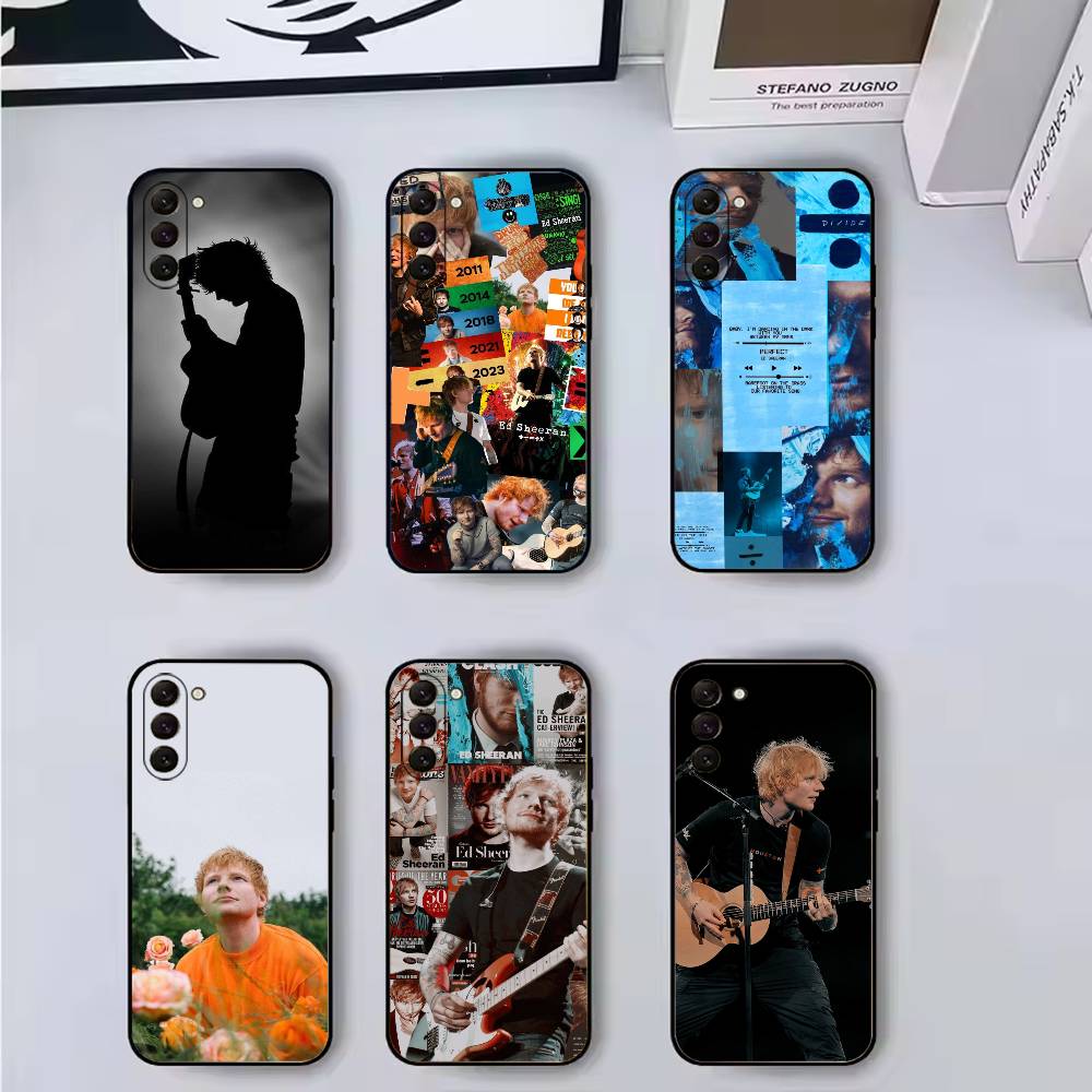 Чехол для телефона Ed Sheeran Горячий певец Черный Силикон Мягкий Для Samsung Galaxy A73,A72,A71,A70,A53,A52,A51