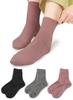 Is Loose Fit Wool Socks for Indoor and Outdoor Warm and Comfortable for Comfortable with No Elastic Comfortable Room Crew Length Sizes Dark [Foot