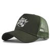Two Tone Mesh Trucker Hat Breathable Outdoor Sun Hat Vintage Summer Baseball Cap  For Men