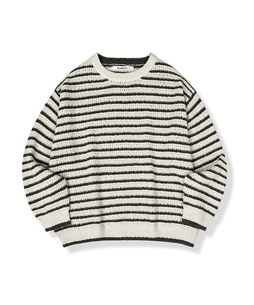 AVANDRESS Didier Stripe Overfit Knit - 2Col