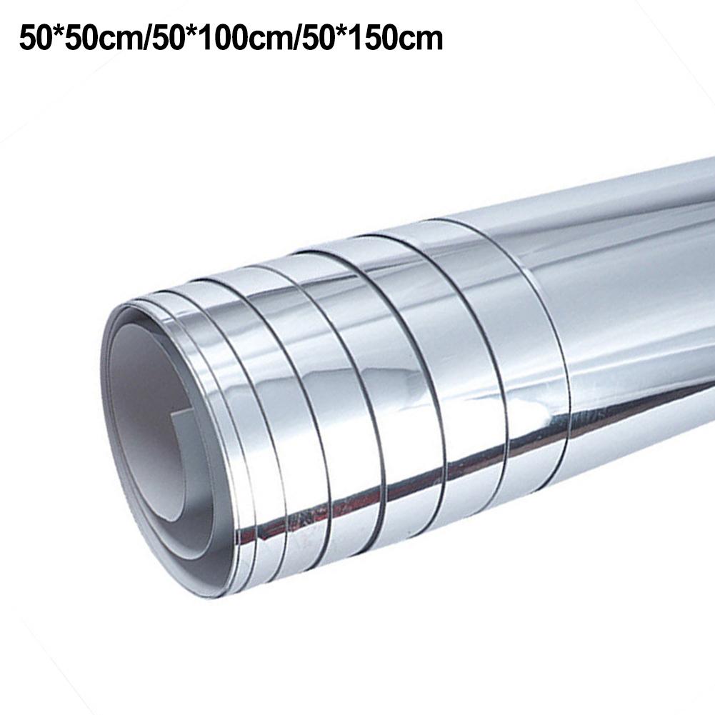 Наклейка на стену толщиной 0,1 мм, акриловая зеркальная пленка для ванной комнаты «сделай сам»