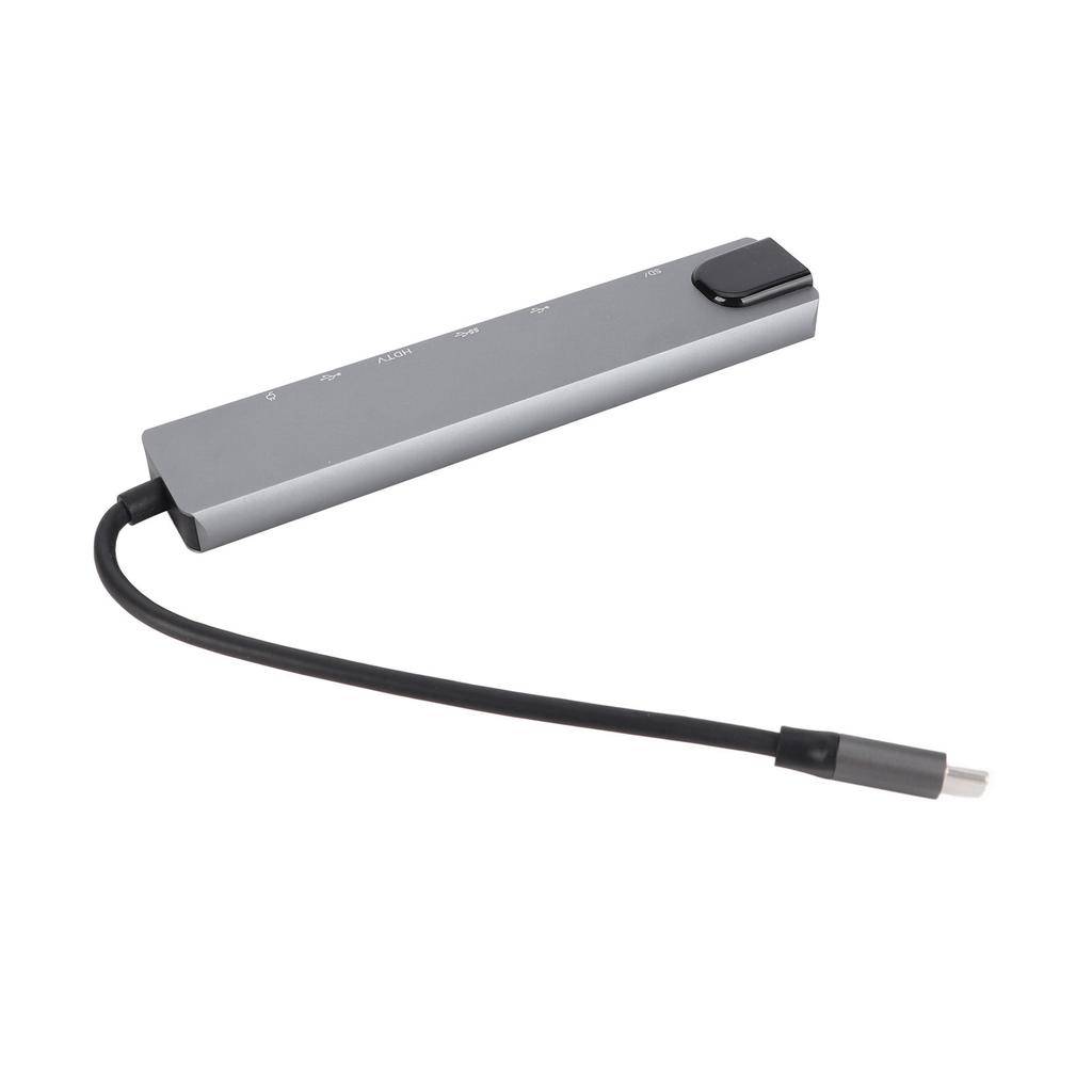 8‑in‑1 Hub Type‑C to HDMI RJ45 PD USB Docking Station Type‑C Hub Splitter Converter Adapter