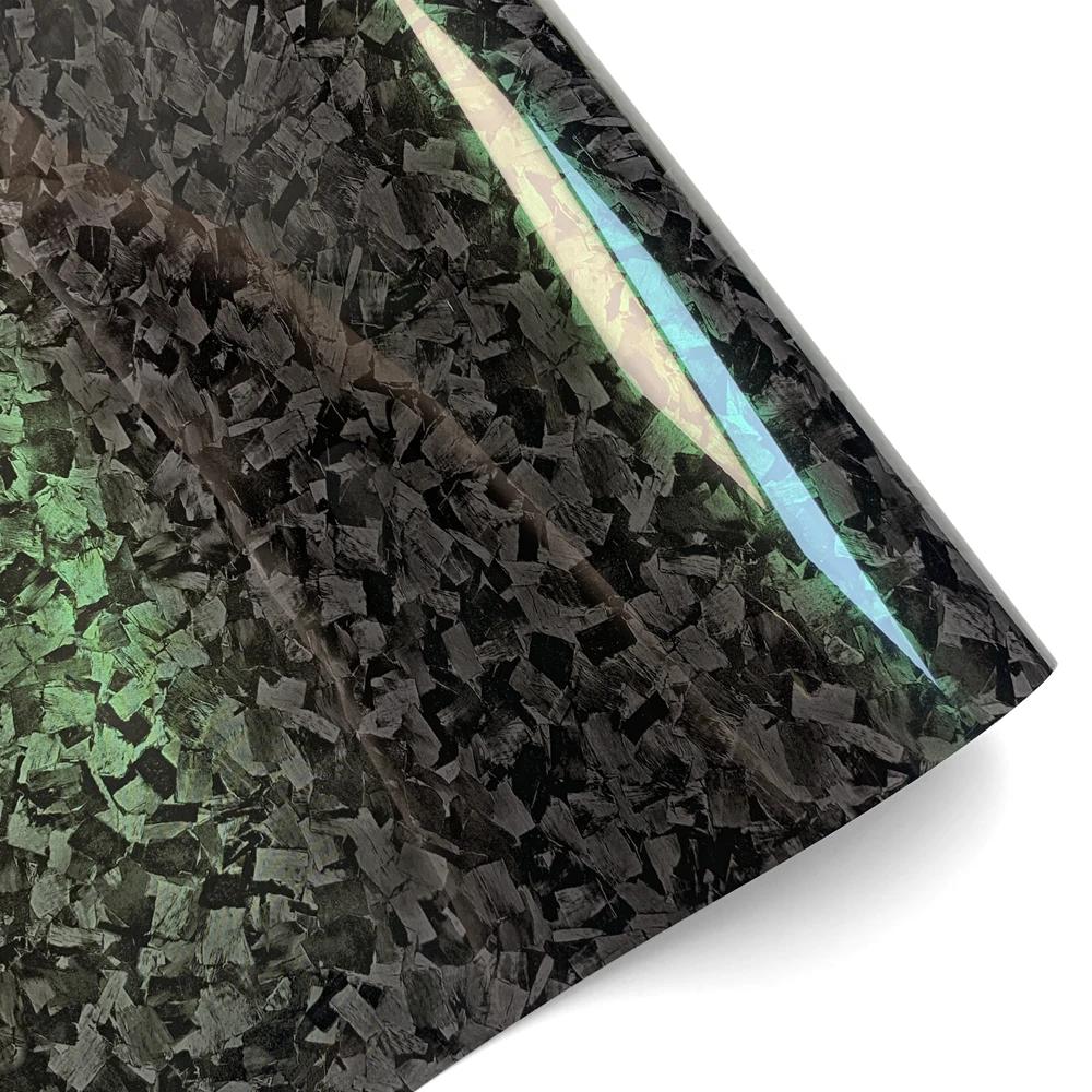 Car Glossy Forged Carbon Fiber Vinyl Film Customization Car Body Color Changing Film Stickers for Turck Car Decals Accessories