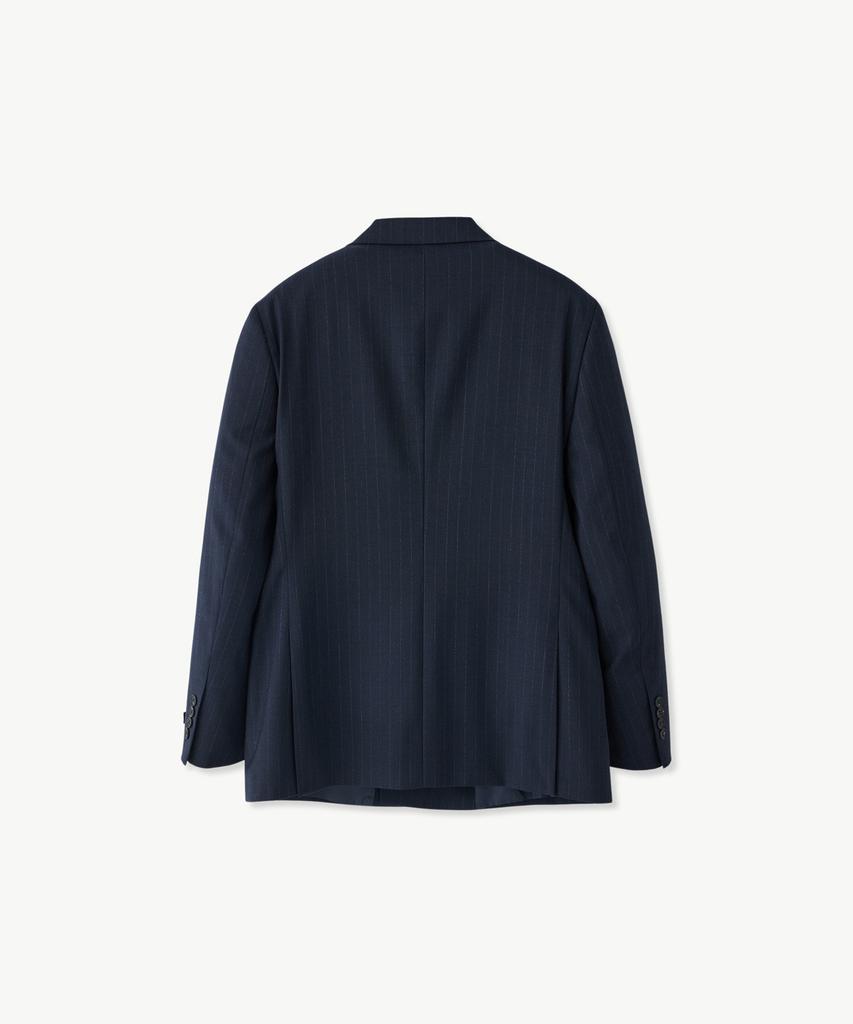 Костюмный пиджак Stco Wool 50, двухцветный, комфортный, двойной, темно-синий (Классический крой)_Ssjwa62Dtn