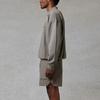 Fear of God Essentials Осень/Зима 2020 Поло с длинным рукавом и буквенным логотипом Топы унисекс Cement FOG-FW20-360
