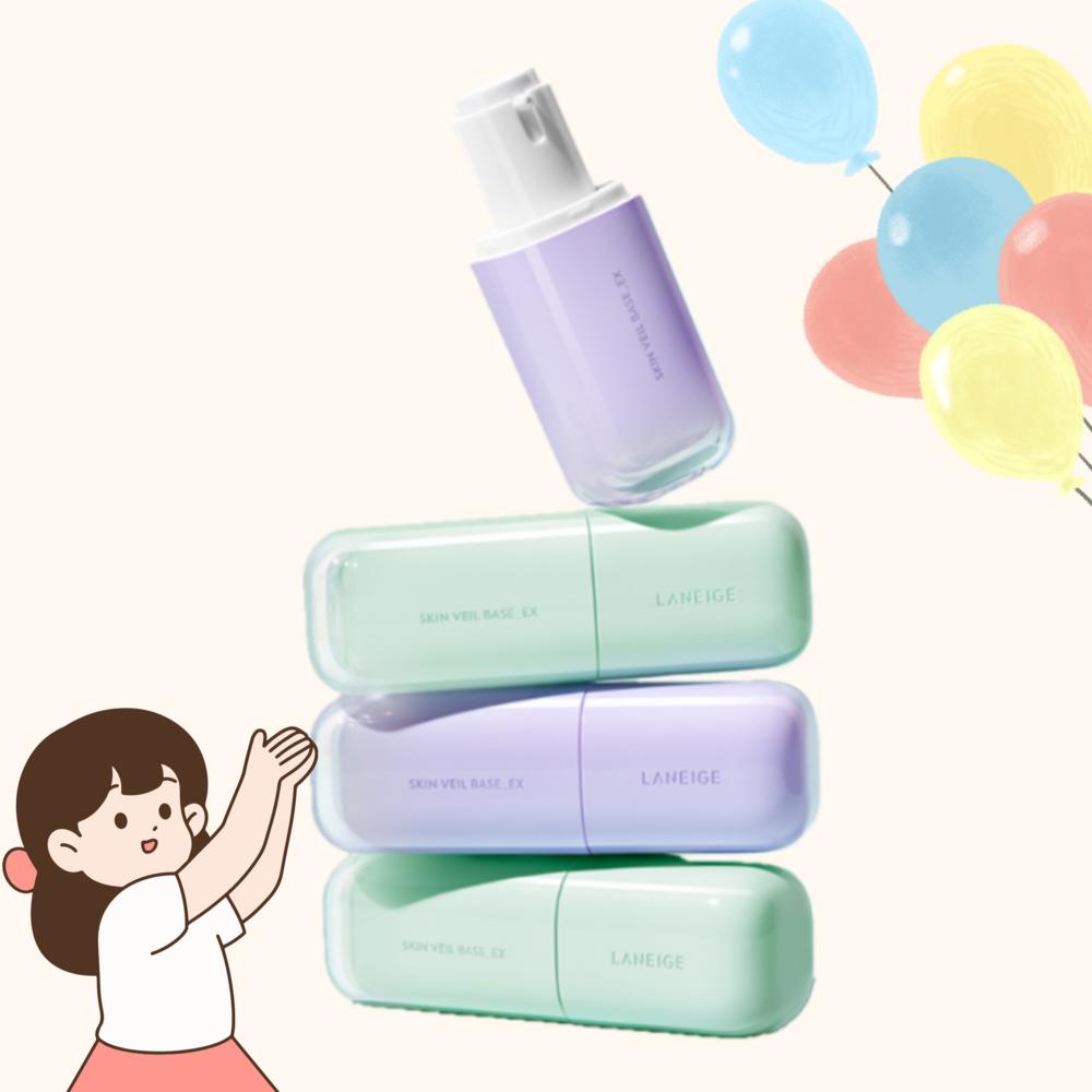 Amore Laneige Green НЕТ. 60 Skin Veil Base SPF28/PA++ 30 мл, 1 шт.