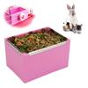 Rabbit Feeding Bowl Hamster Guinea Pig Hanging Feeder Small Pet Cage Food Bowl Water Bowl Rabbit Feeding Supply