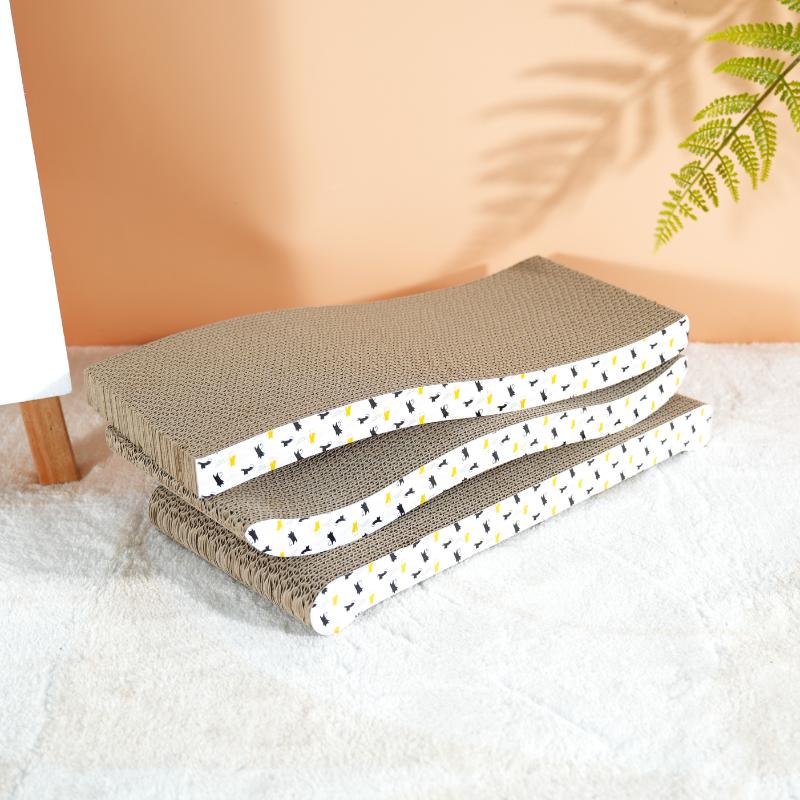 Доска для кошачьих когтей картонная коробка для кошачьих когтеточек для кошек в помещении двусторонняя прочная с кошачьей мятой