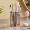 yangyizhi Metal Pen Holder, Nordic Desk Organizer for Makeup Brushes, Anti-Rust Multifunctional Storage Basket Pencils Office Supplies