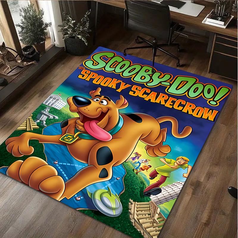 1Pc Scooby Print Rug - home decoration Carpet For Living Room Bedroom Flooring Computer Chair Area Rug