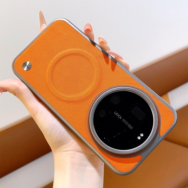 Роскошный Чехол из Текстурированной Кожи для Xiaomi 17 Ultra Mi 17 Pro Max Mi 15 Ultra 15s pro 14 13 ultra с Магнитным Кольцом Защитная Крышка