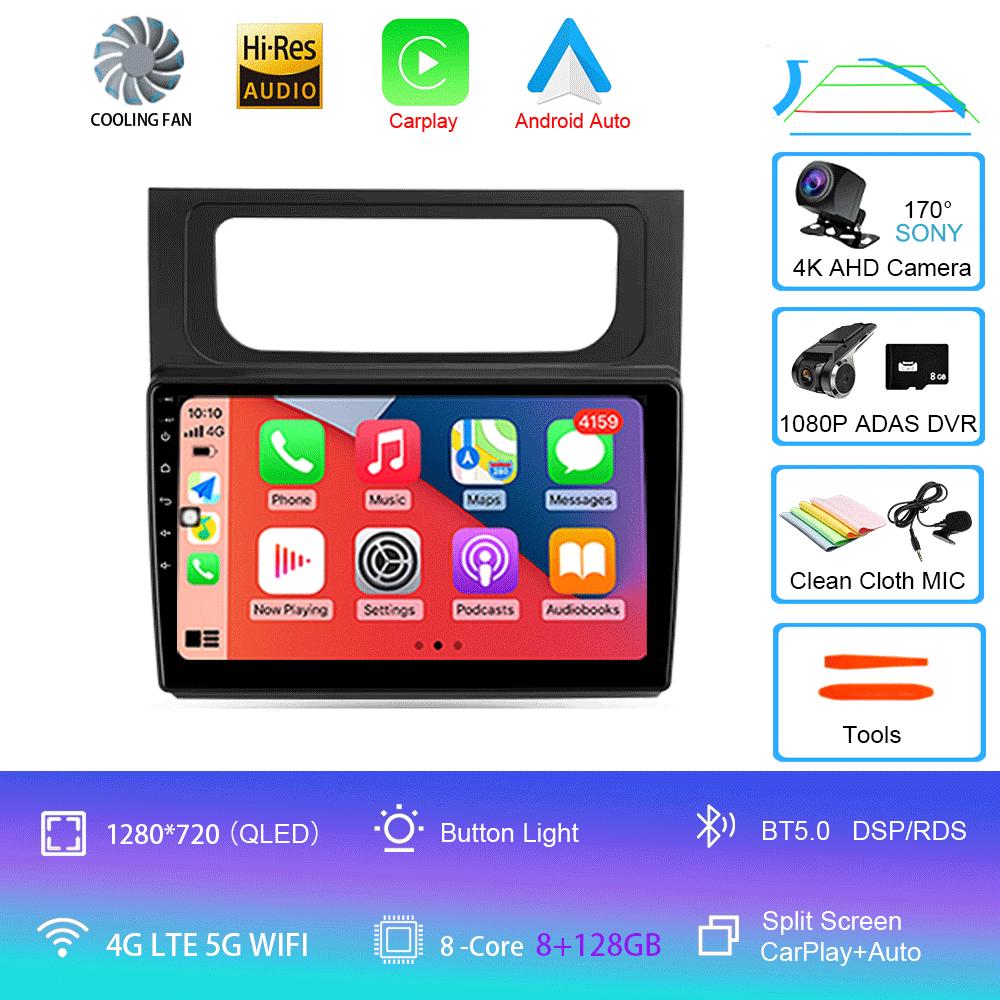 Автомобильное радио Android 14 для VW Volkswagen Touran 2 1T 2010 2011 2012 2013 2014 2015 Беспроводная автоматическая навигация Carplay GPS 4G+WIFI