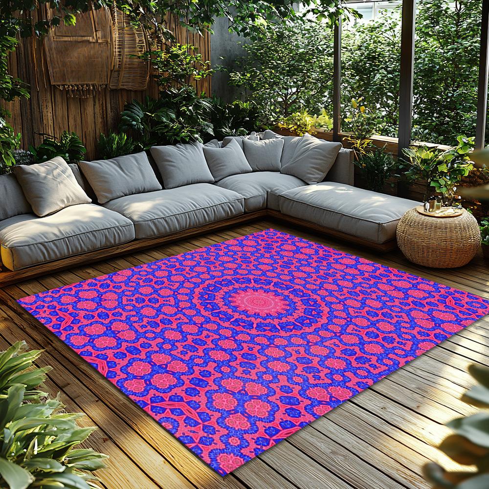Floral Area Rug Washable Non Slip Indoor Outdoor Carpet Modern Abstract Pattern Home Decor Living Room Bedroom Floor Mat