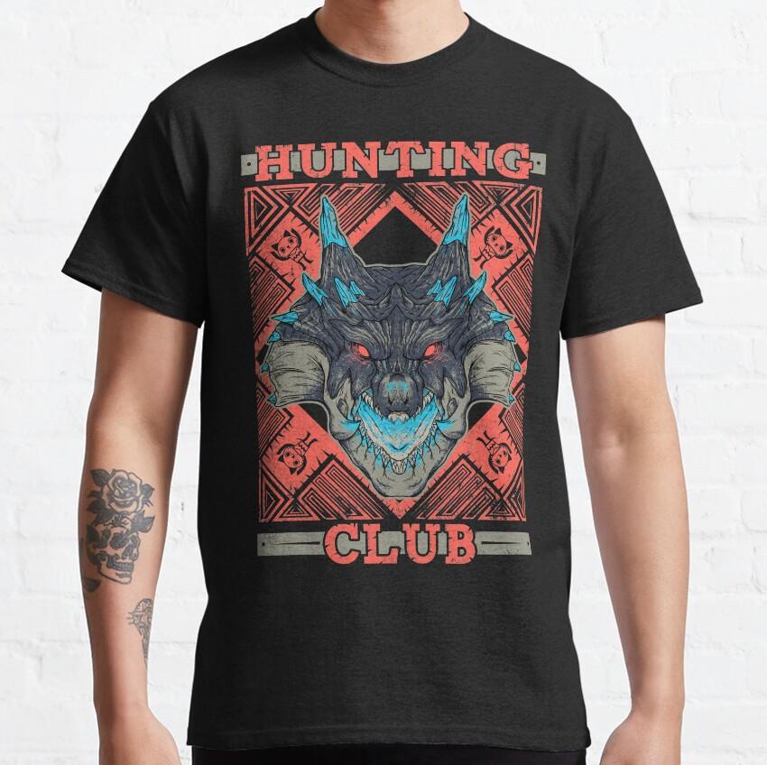 Hunting Club Mizutsune Monster Hunter Gaming Videogames Hunt Vintage Cotton Tee Short Sleeve T Shirt for Men Plus Size Clothes