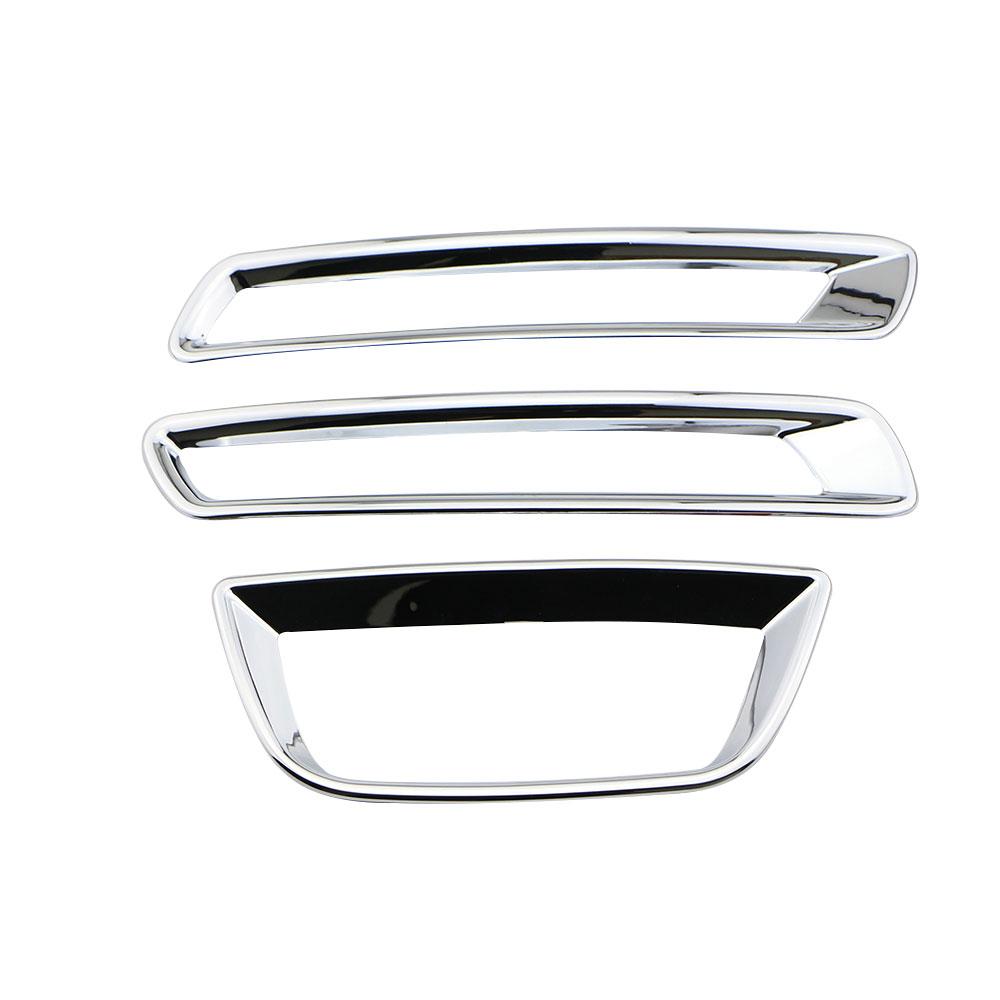 Car Rear Fog Lamp Cover Trim for Chevrolet Malibu 2012 2013 2014 2015 3Pcs/Set Fog Light Frame Styling Sticker Accessories