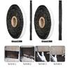 10/15mm Width Black Flat Stove Rope Self-Adhesive Fiberglass Seal Stove Fireplace Door Fire Rope Sealing Strip Cord Gasket