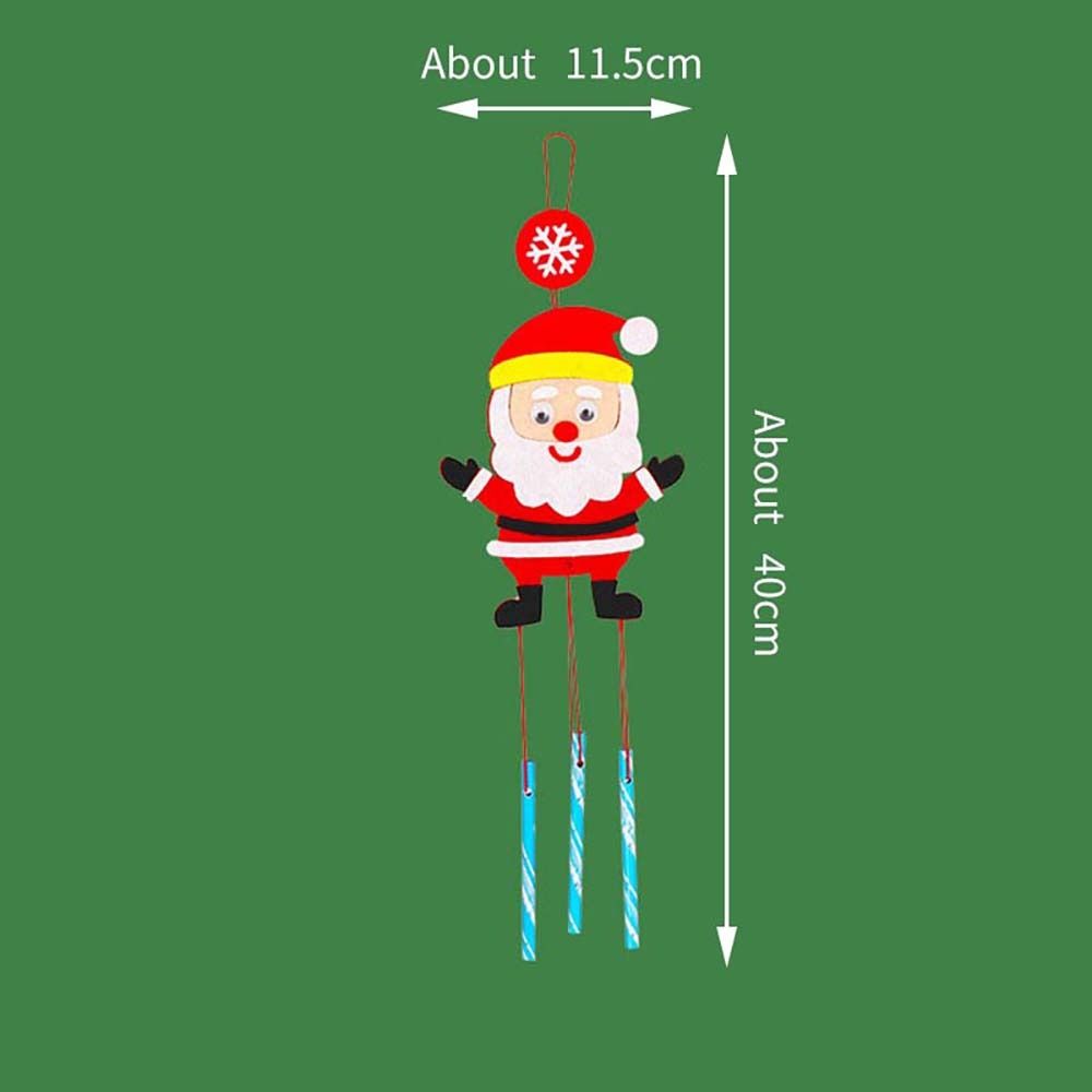 Stickers DIY Ornaments For Kids Children Christmas Toys Wind Chimes Windbell Christmas Decoration