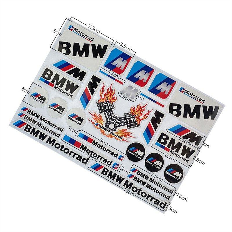 Kfwhl7 Светоотражающие наклейки для мотоциклов BMW - Наклейки на шлем с логотипом BMW для G310GS/S1000RR/1200GS