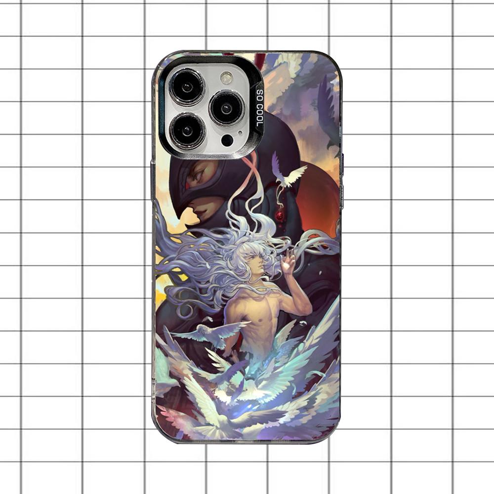 Чехол для телефона Griffith B-BerserkS для iPhone 16,15,14,13,12,11,8,7,Pro,Max,Plus,Mini,XS,SE Противоударный Черный Матовый Жесткий